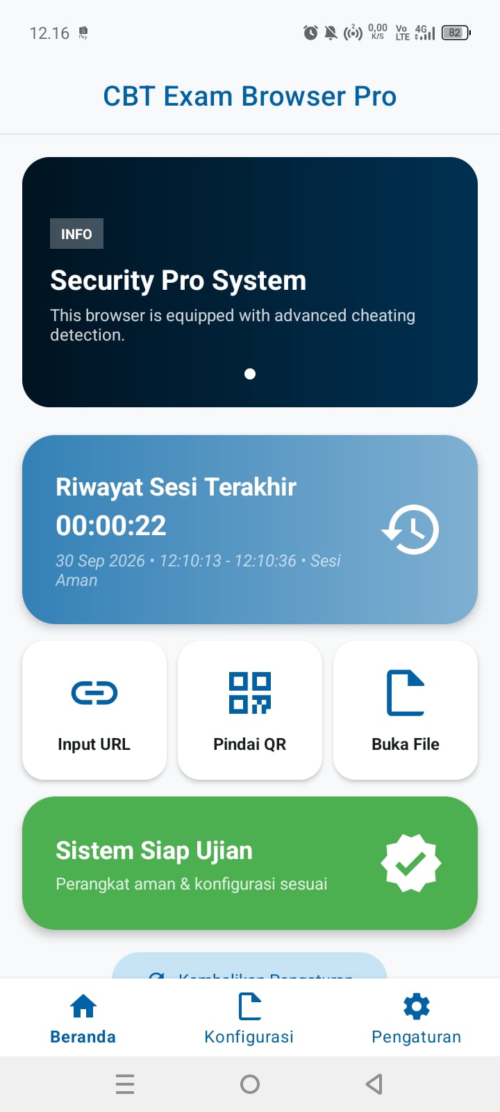 Langkah Masuk Config