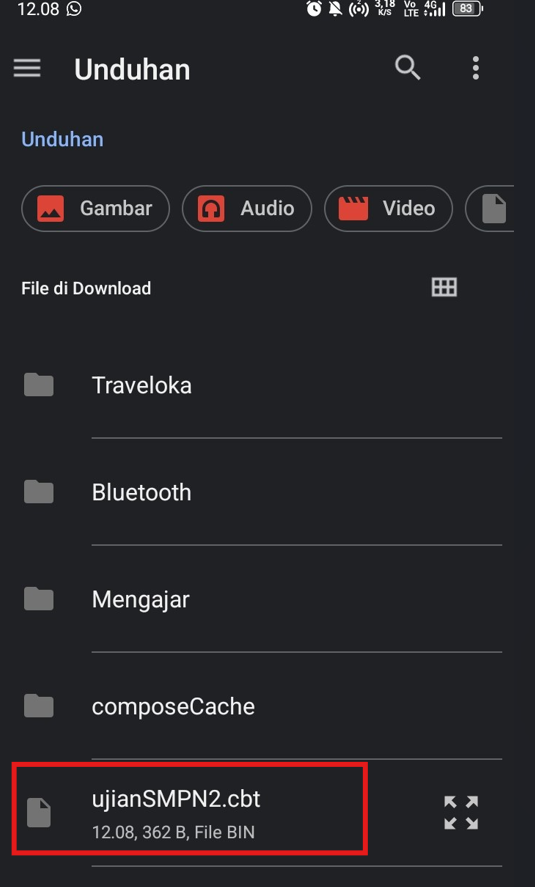 Langkah Pilih File